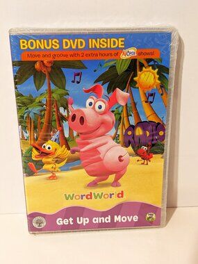 Word World: Get Up & Move, New and Sealed PBS Kids 60 min BONUS DVD